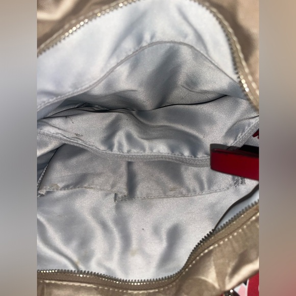 Coach Poppy Purse Signature Brown And Red Tote Purse Rare Very Great Condition - Picture 10 of 11